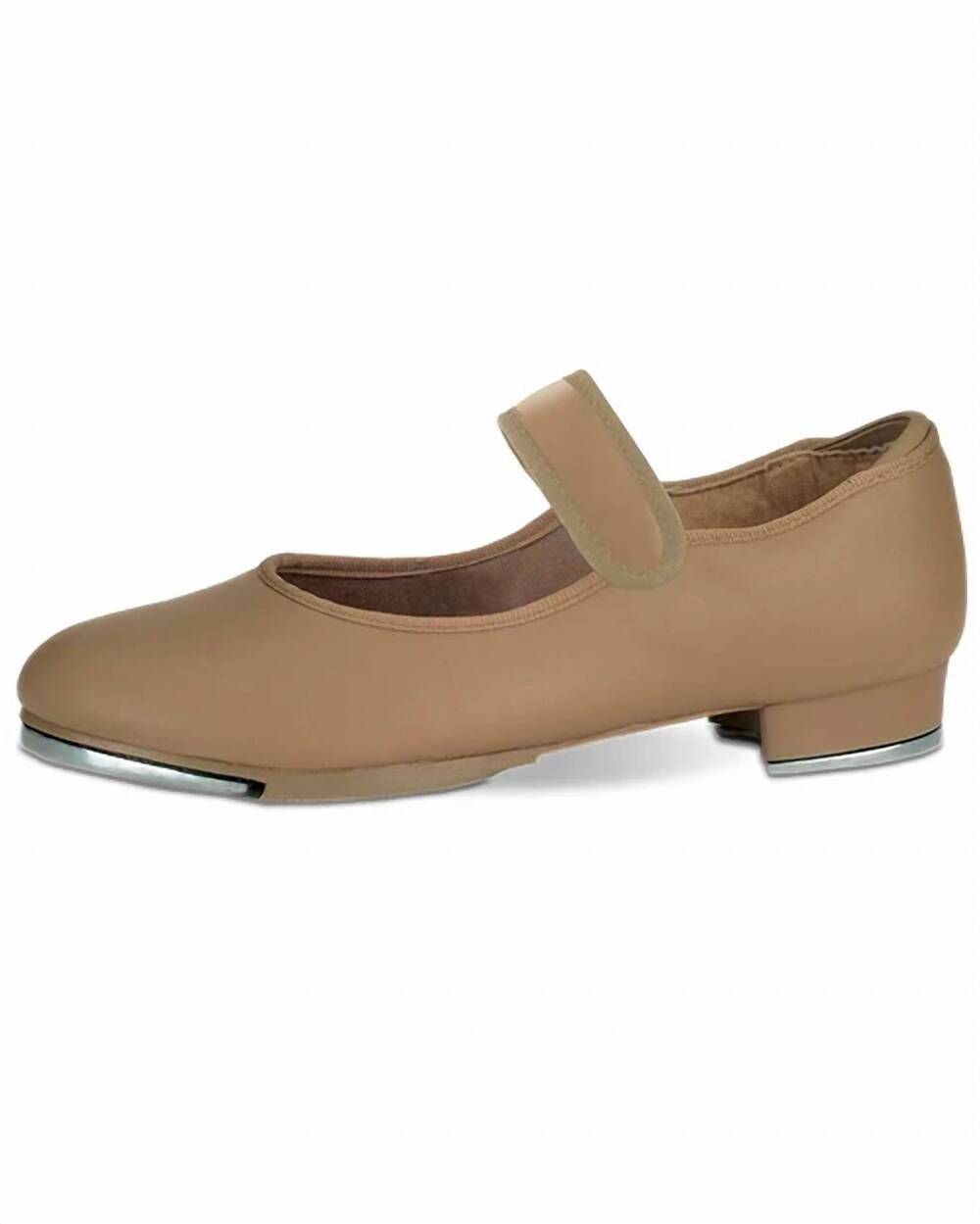 NEW DANZNMOTION girl's bella velcro strap mary jane shoes in tan